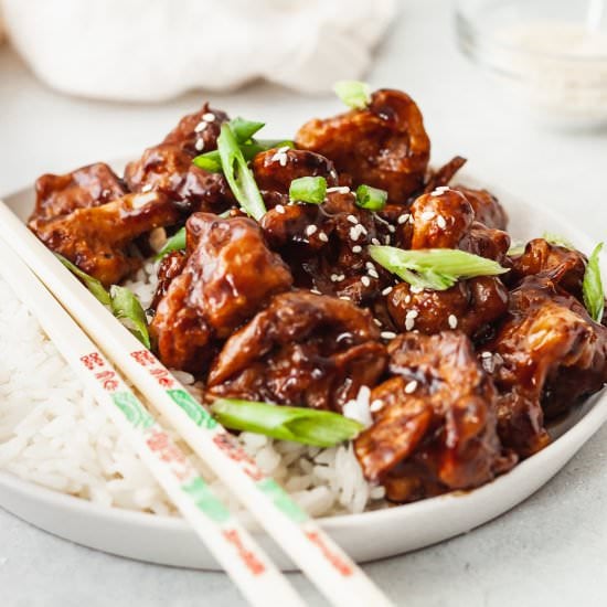 Stick Vegan Orange Cauliflower