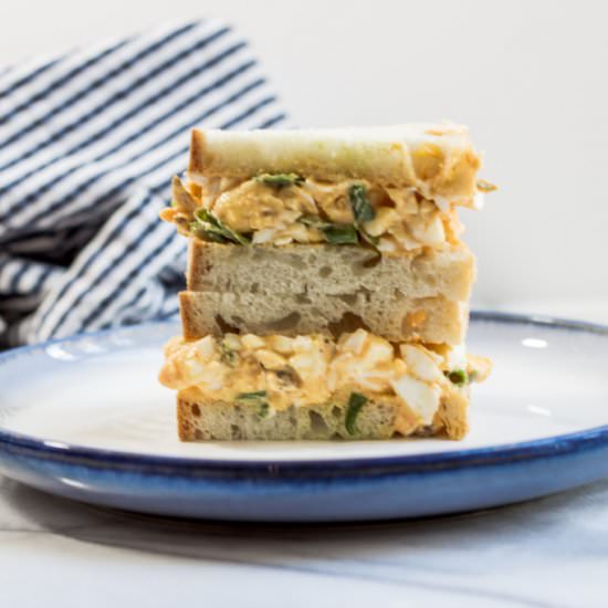 Spicy Egg Salad Sandwich