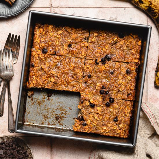 Banana Bread Baked Oatmeal