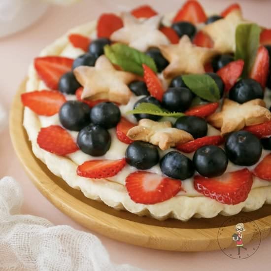 Cream Tart 4th July or Matariki
