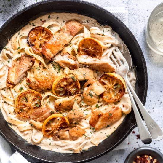 Easy One Pot Creamy Lemon Chicken P