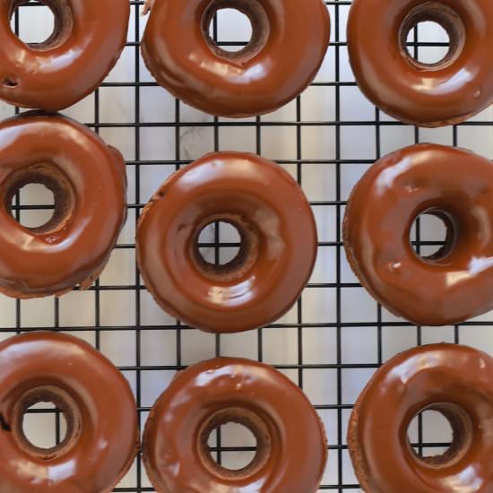 Air Fryer Chocolate Donuts
