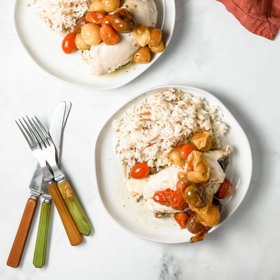 halloumi pesto chicken