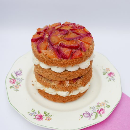 Plum Upside Down Cake