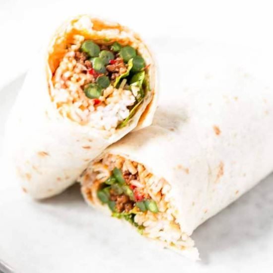 Sloppy Joe burritos