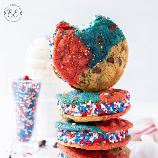 4th of July Ice Cream Sandwiches