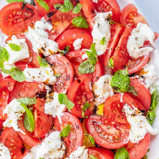 burrata Caprese salad