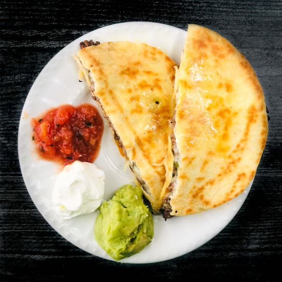 Keto Philly cheesesteak Quesadilla