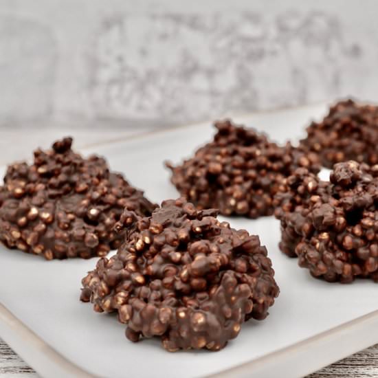 Chocolate quinoa bites