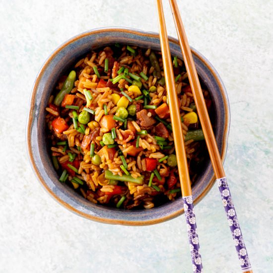 Easiest fry rice