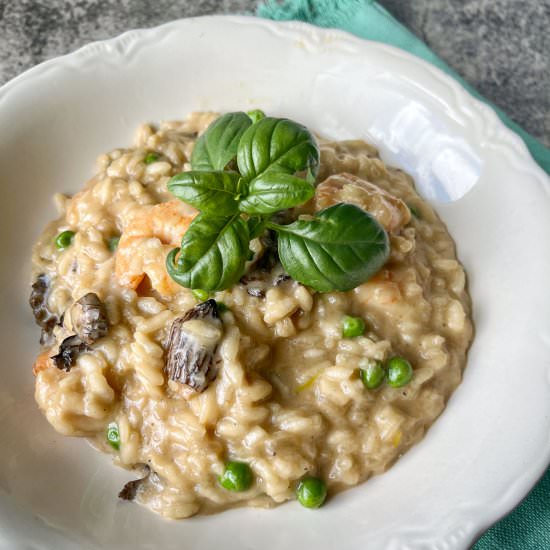 Mushroom & Prawn Risotto