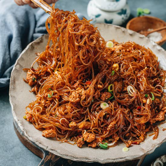 Stir Fried Vermicelli with Pork
