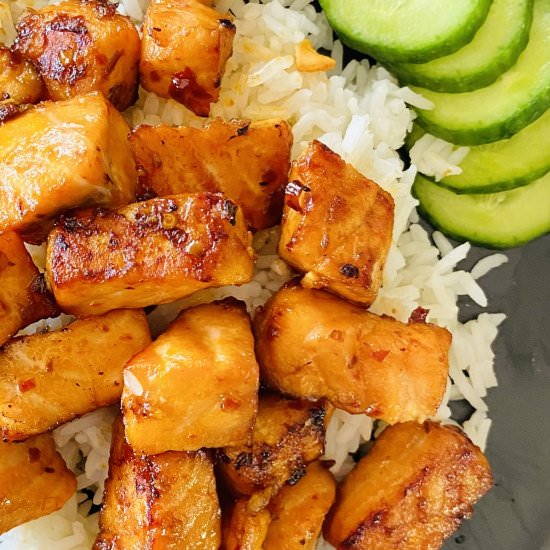 Air Fryer Salmon Bites