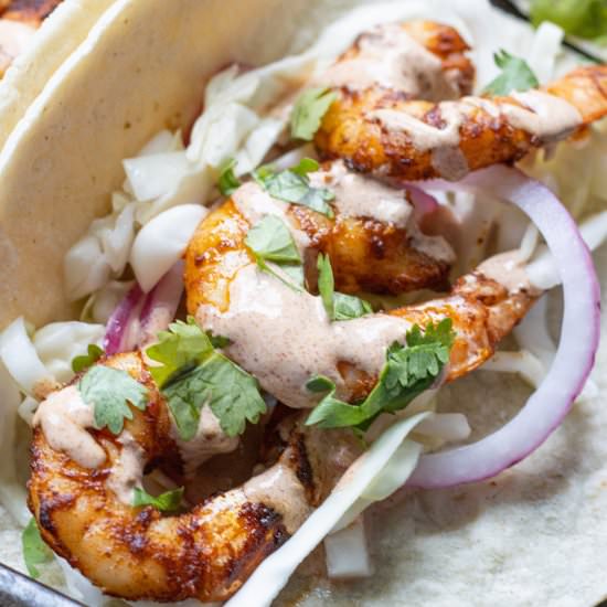 Air Fryer Shrimp Tacos