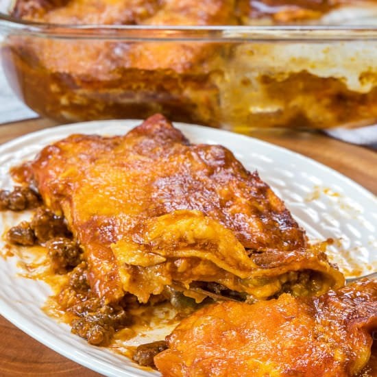 Easy Ground Beef Enchiladas