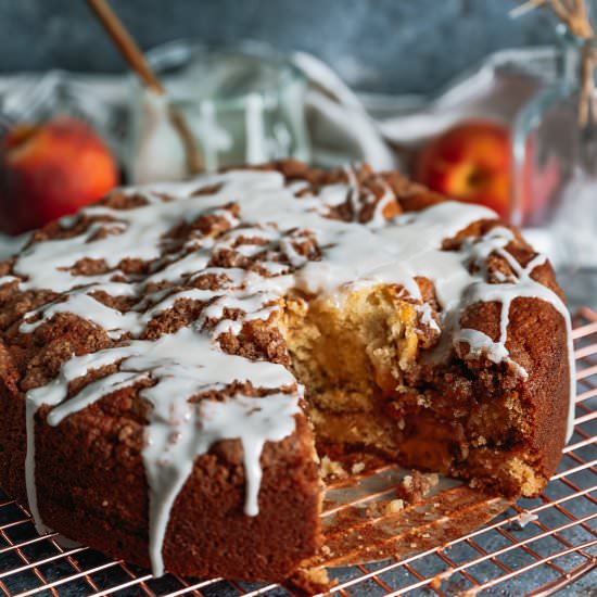Buttermilk Peach Coffee Cake