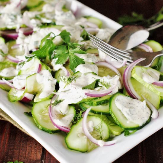 Creamy Cucumber Salad
