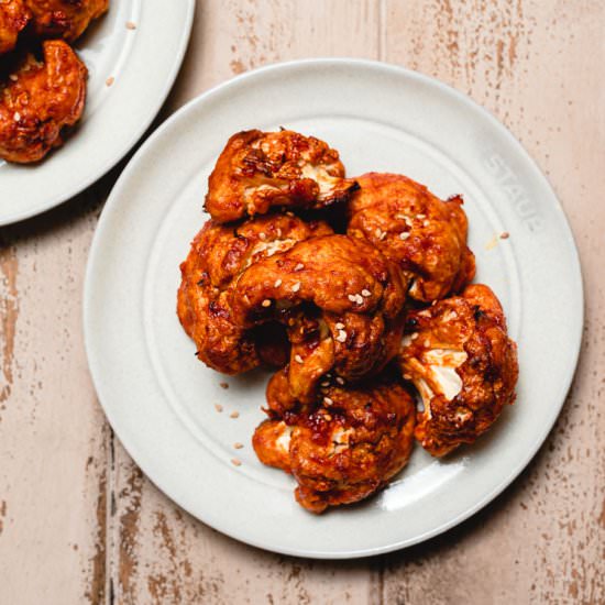 Sticky Gochujang Cauliflower