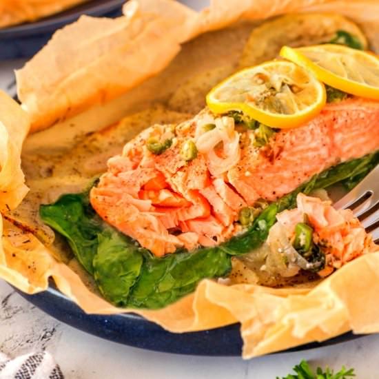 Salmon en Papillote