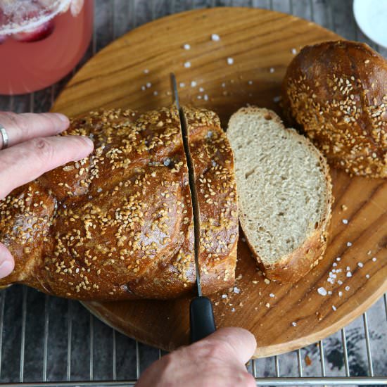 Wild Yeast Pretzel Challah