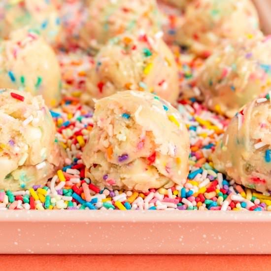 Edible Funfetti Sugar Cookie Dough