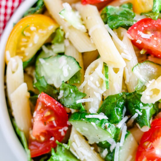 Easy Pasta Salad – No Mayo!