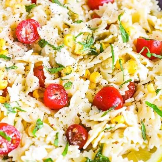 Lemon Basil Pasta Salad