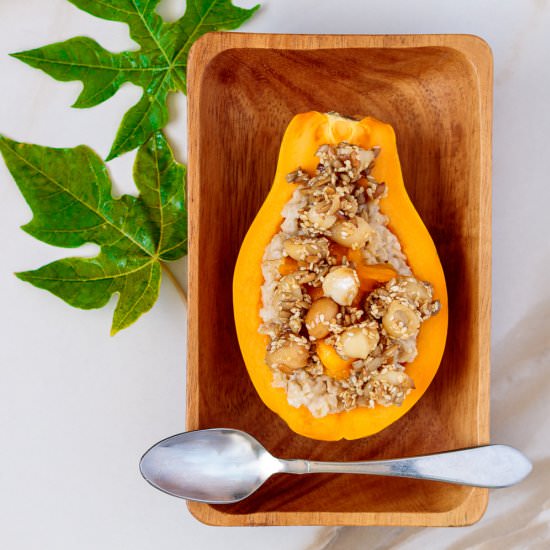 Papaya Oatmeal W Macadamia Granola