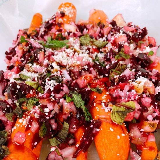 Roasted Carrot Apple Slaw