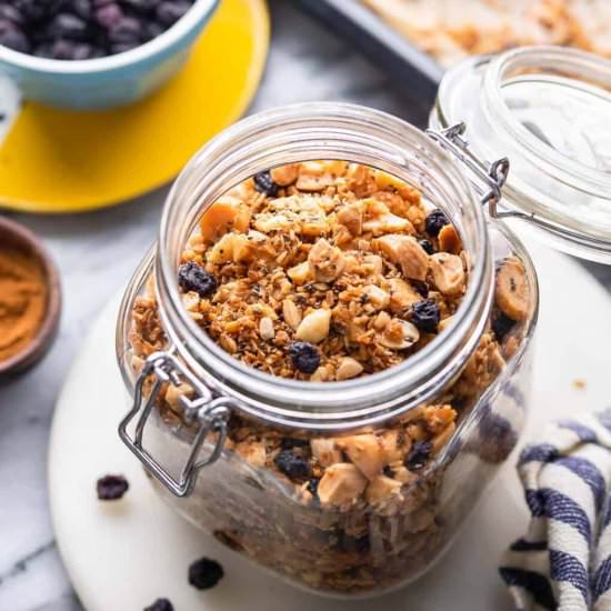 Grain Free Granola (Paleo + Vegan)