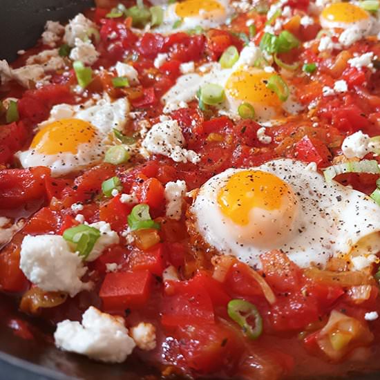 Shakshuka with Quail Eggs