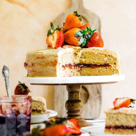Strawberry Jam Cake