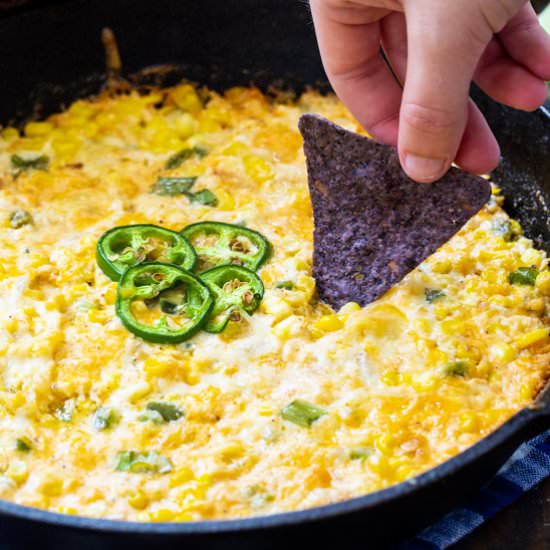 Hot Corn Dip with Jalapenos