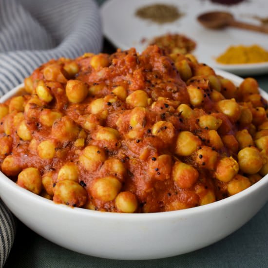 Chana Masala and other Masala Beans