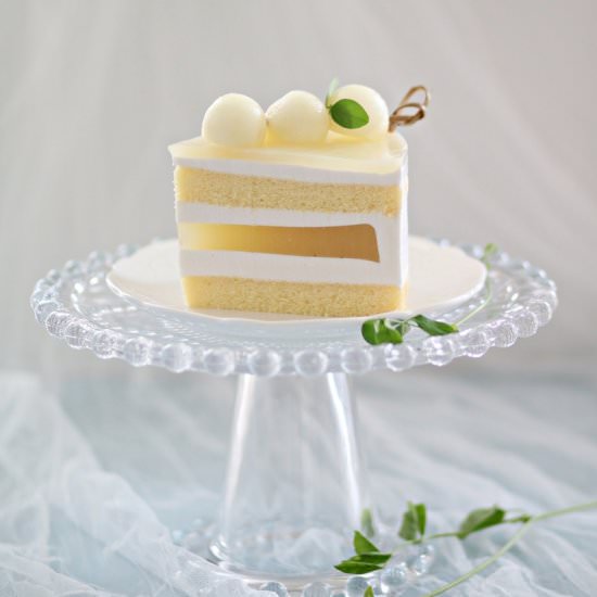 Honeydew Jelly Mousse Cake
