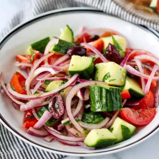 Tomato, Cucumber, & Red Onion Salad