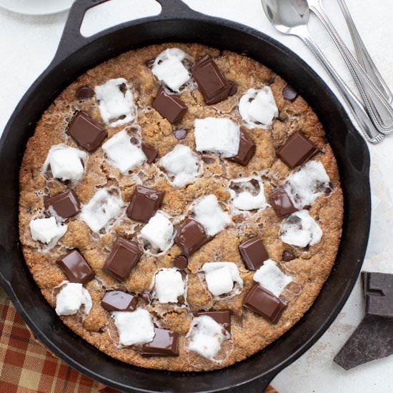 Keto S’mores Skillet Cookie