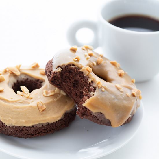 Keto Chocolate PB Donuts