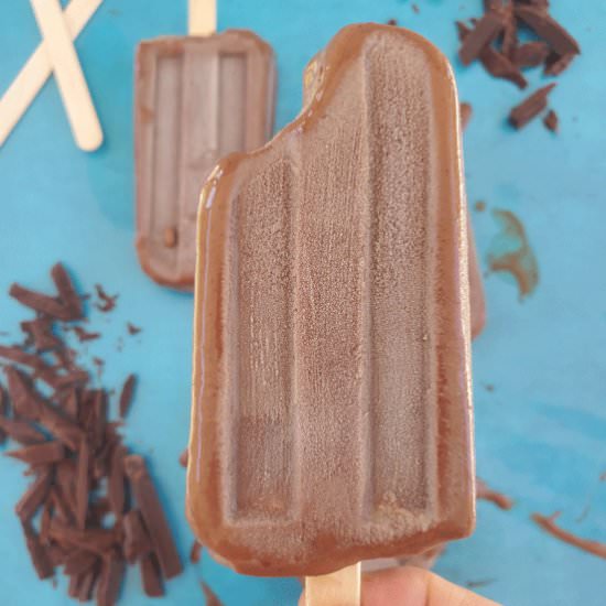 Homemade Fudge Popsicles