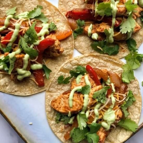 Chicken Fajita Tacos