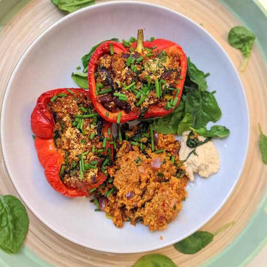 Vegan Quinoa Stuffed Peppers