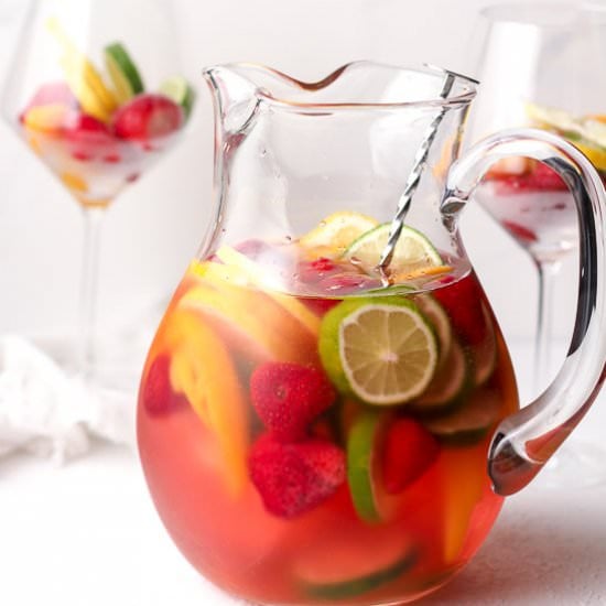 Rose Sangria with Vodka