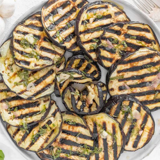 Grilled Eggplant with Marinade