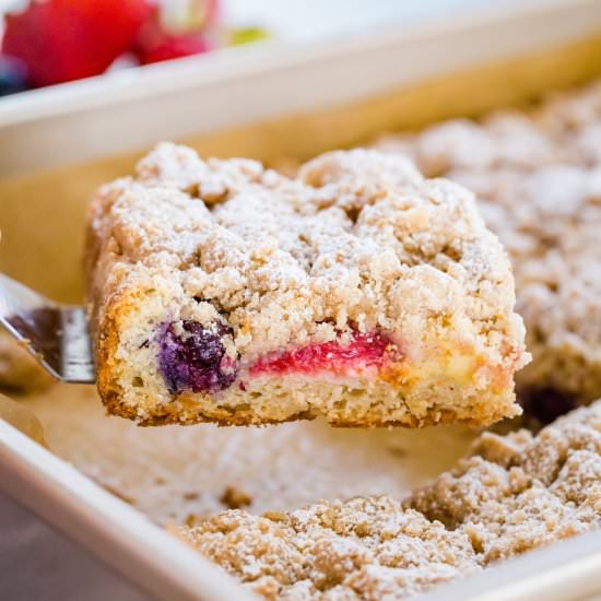 Gluten Free Berry Crumb Cake
