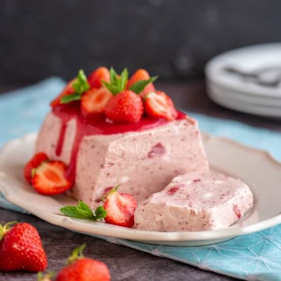 Strawberries & Cream Semifreddo