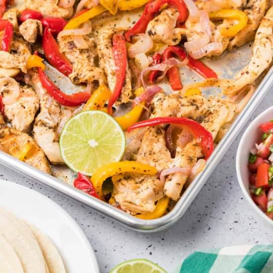 Sheet Pan Chicken Fajitas