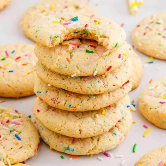Funfetti Cake Mix Cookies