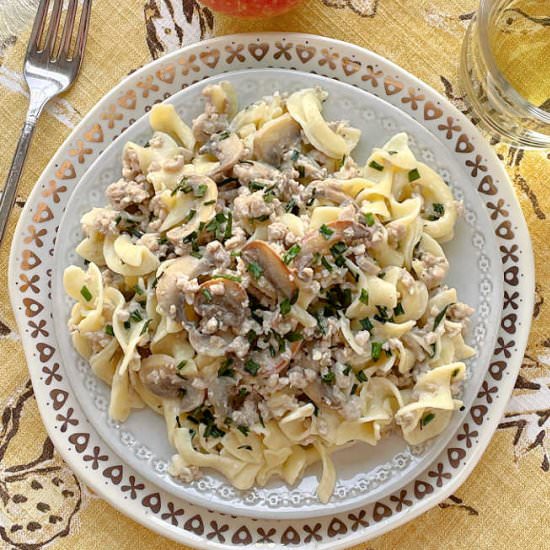 Pork Stroganoff