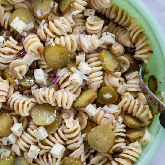 Dill Pickle Pasta Salad