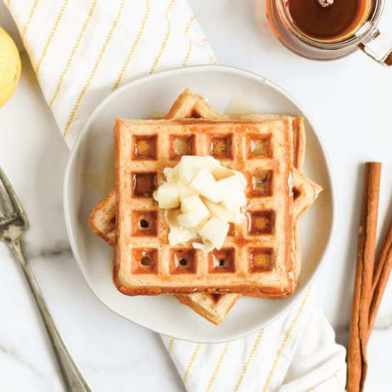 Spiced Pear Waffles